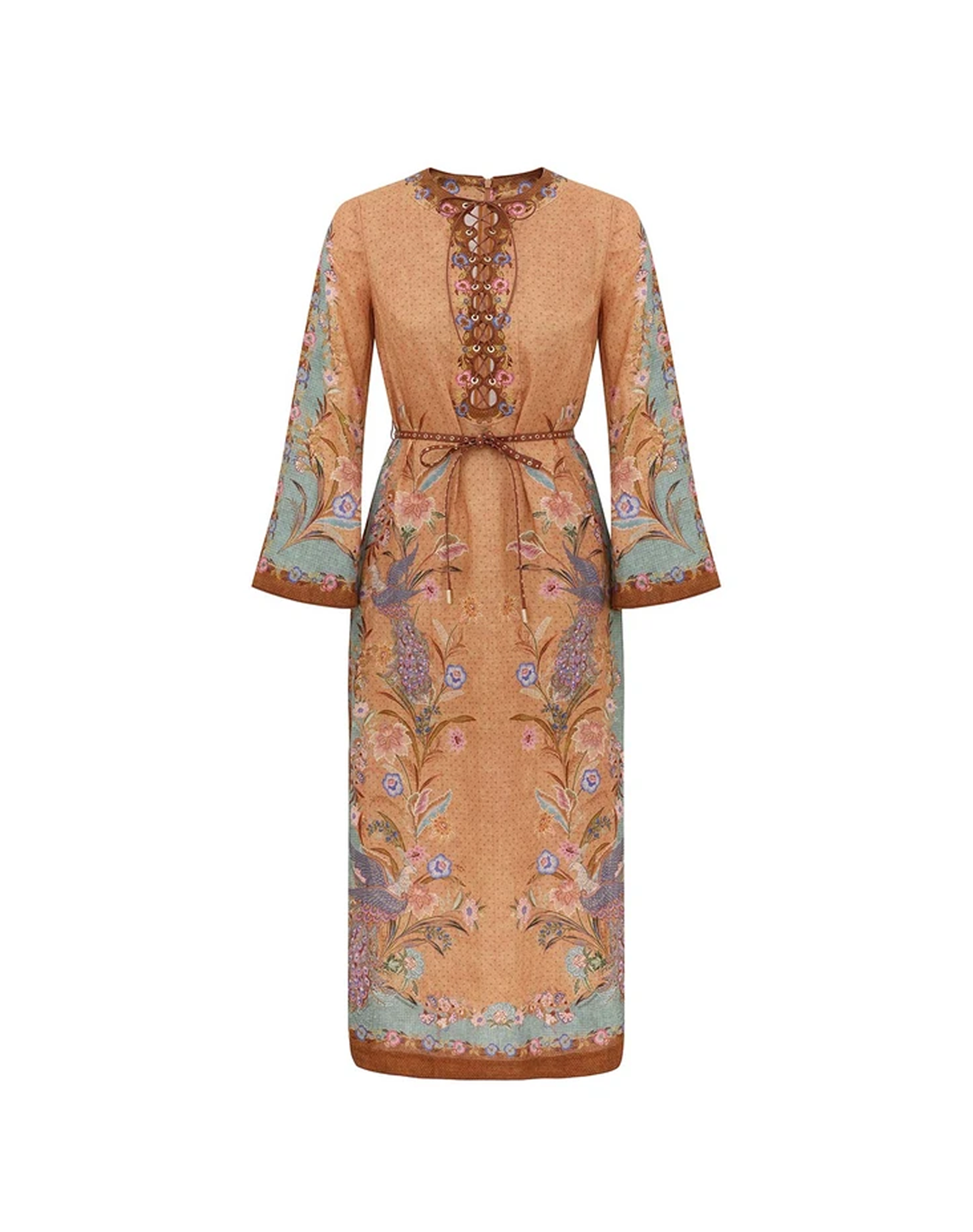 joseph orange dress Joseph Orange Floral Print Silk Shirt Dress M Joseph