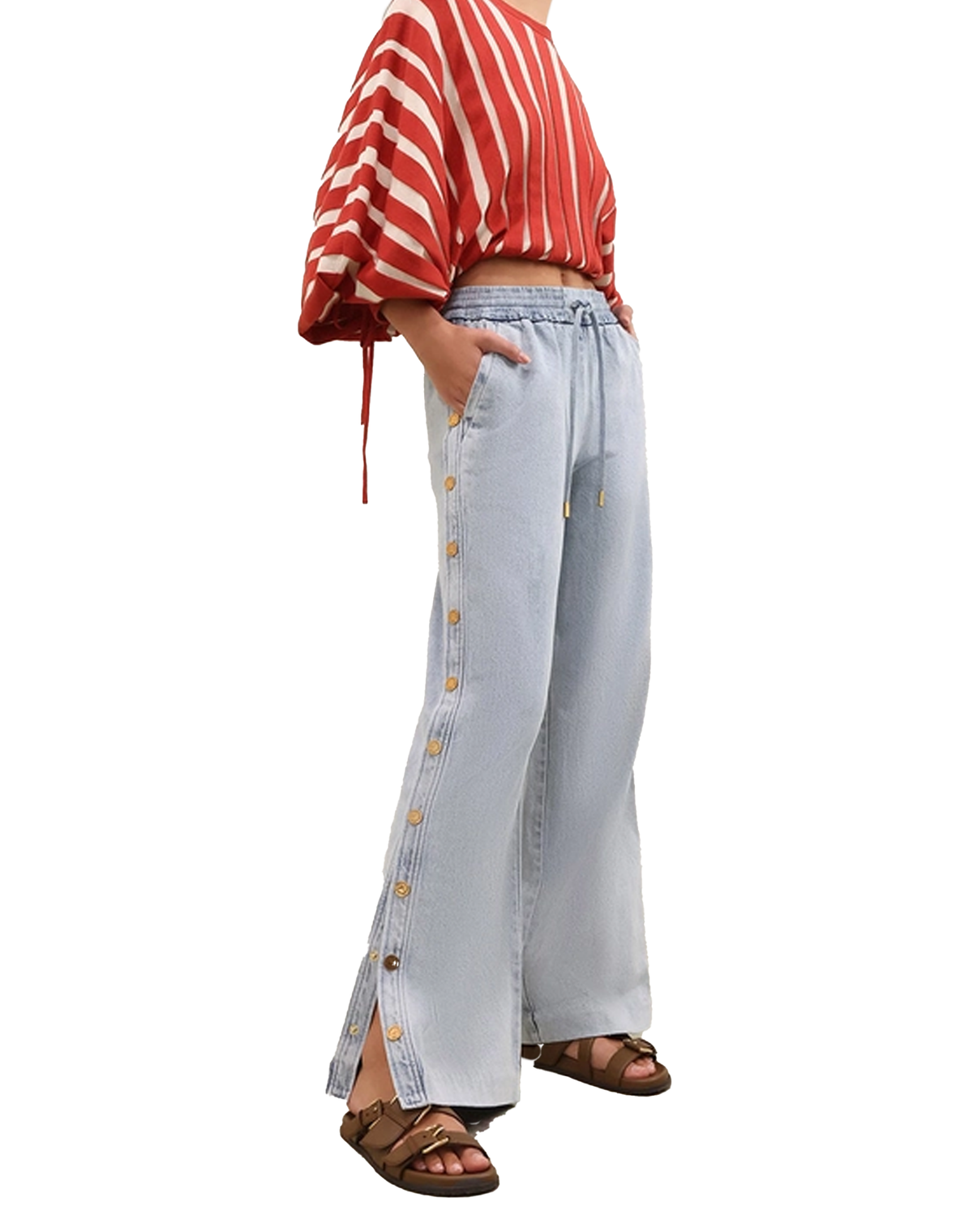 Zimmermann Rebellion Denim Snap Pant