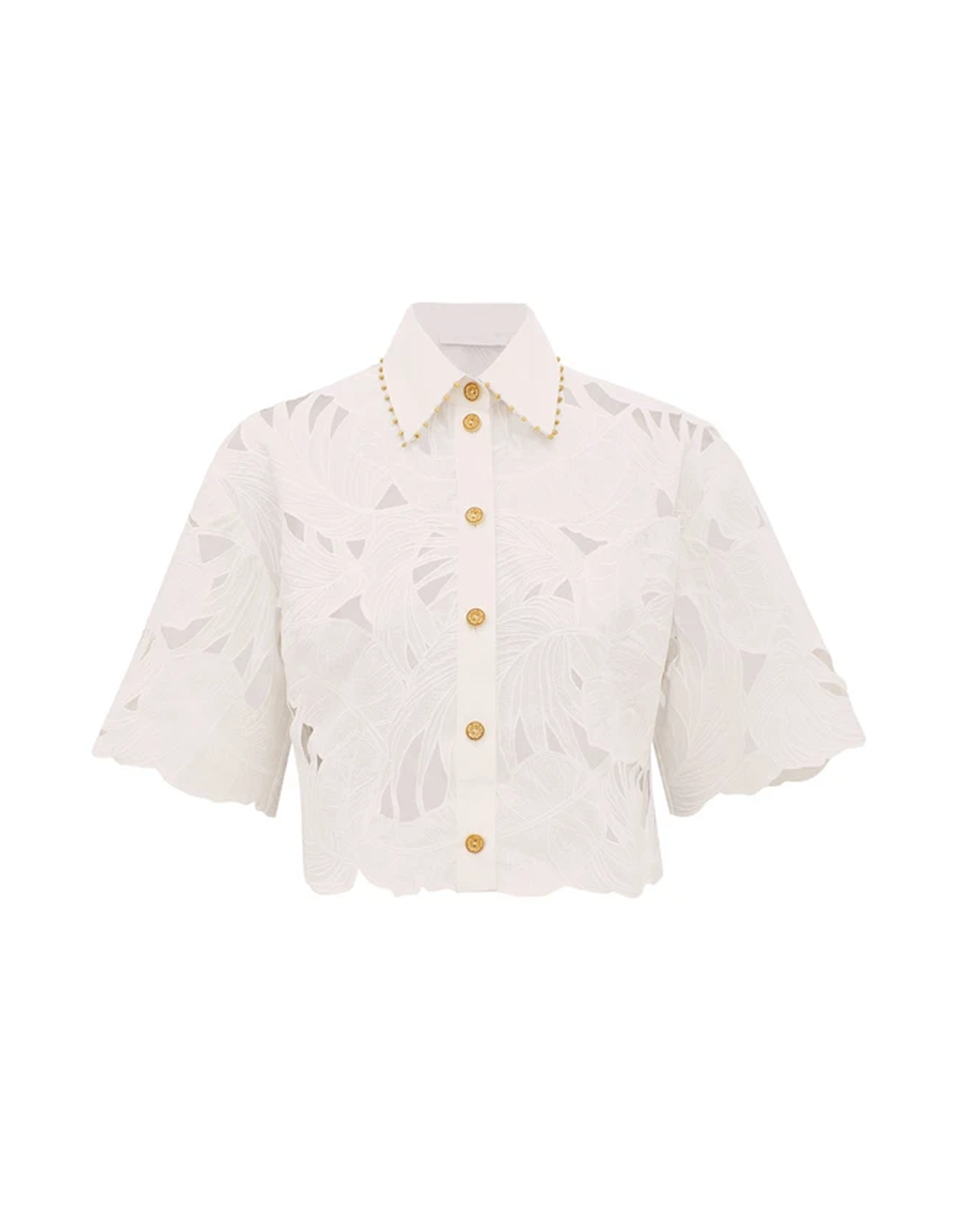 Zimmermann Mahon Crop Shirt