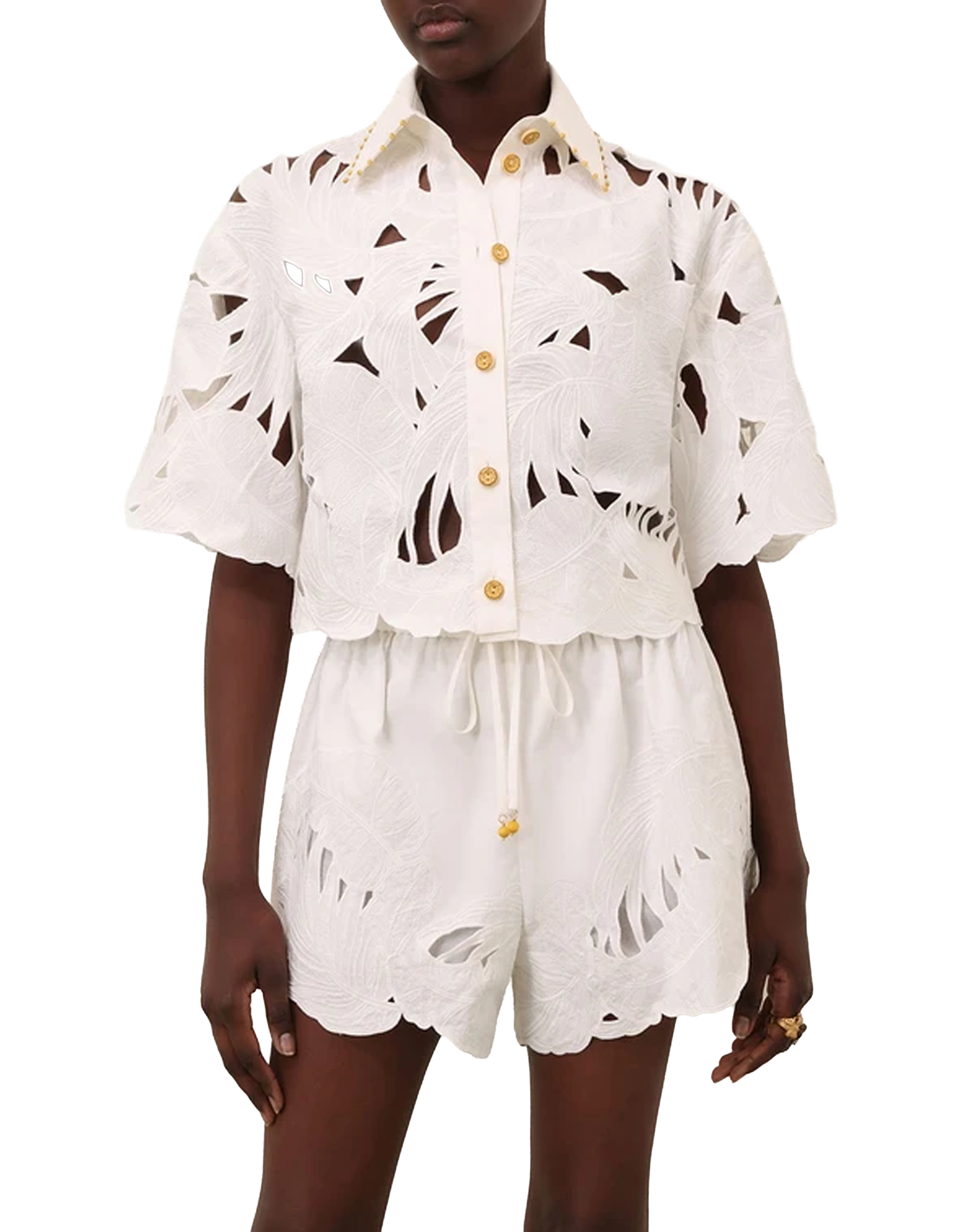 トップス M&N Zimmermann Mahon Crop Shirt - Joseph