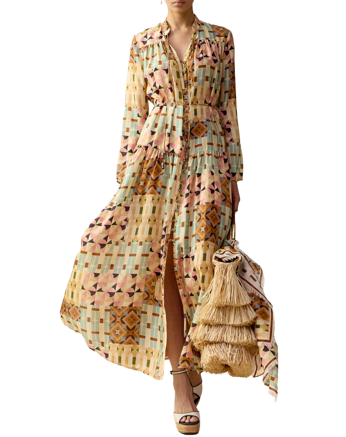 Zimmermann Long Sleeve Maxi Dress