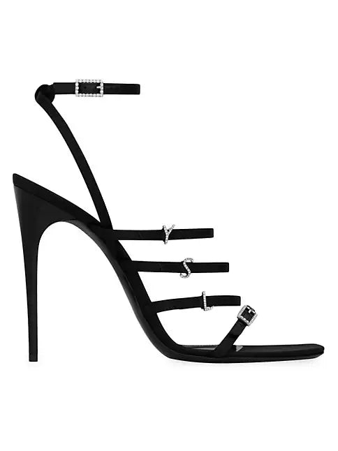 Saint Laurent Jerry Satin Sandal