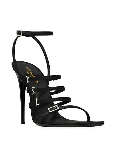Saint Laurent Jerry Satin Sandal