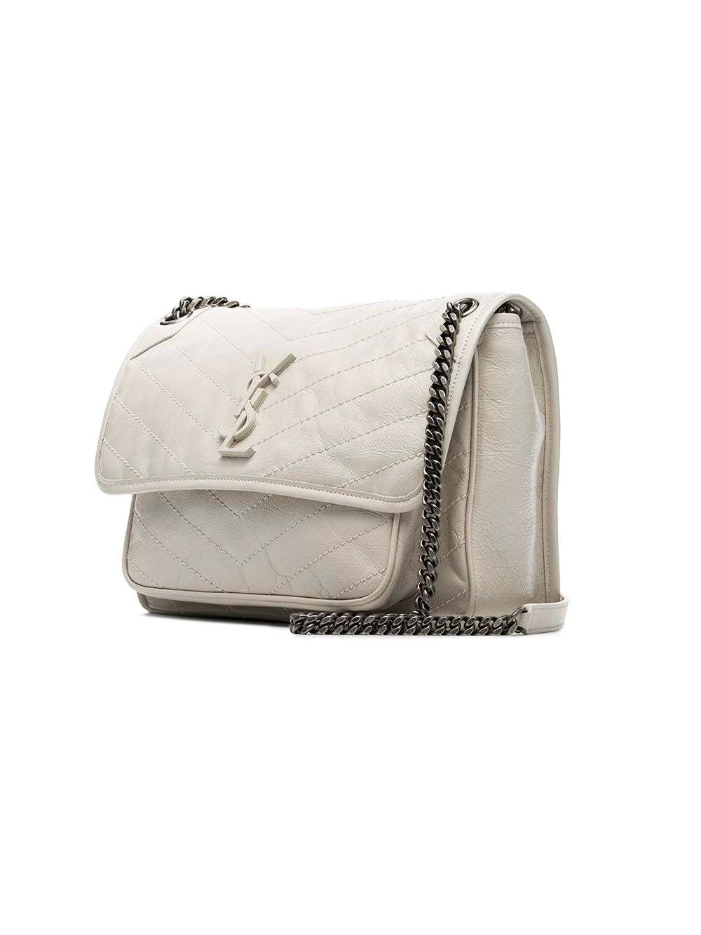 Ysl Niki Shoulder Bag, White Leather, Medium | ShopShops | Get Off