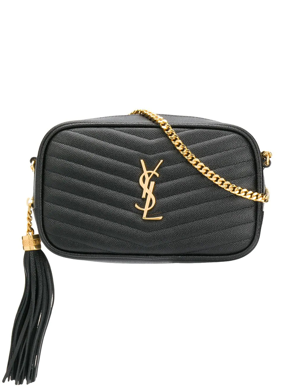 Saint Laurent Lou Medium Quilted Leather Shoulder Bag - Black - One Size