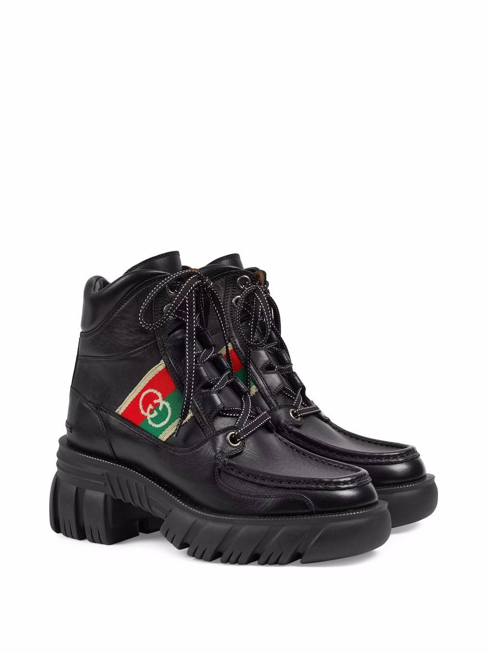 GUCCI Interlocking G panel ankle boots