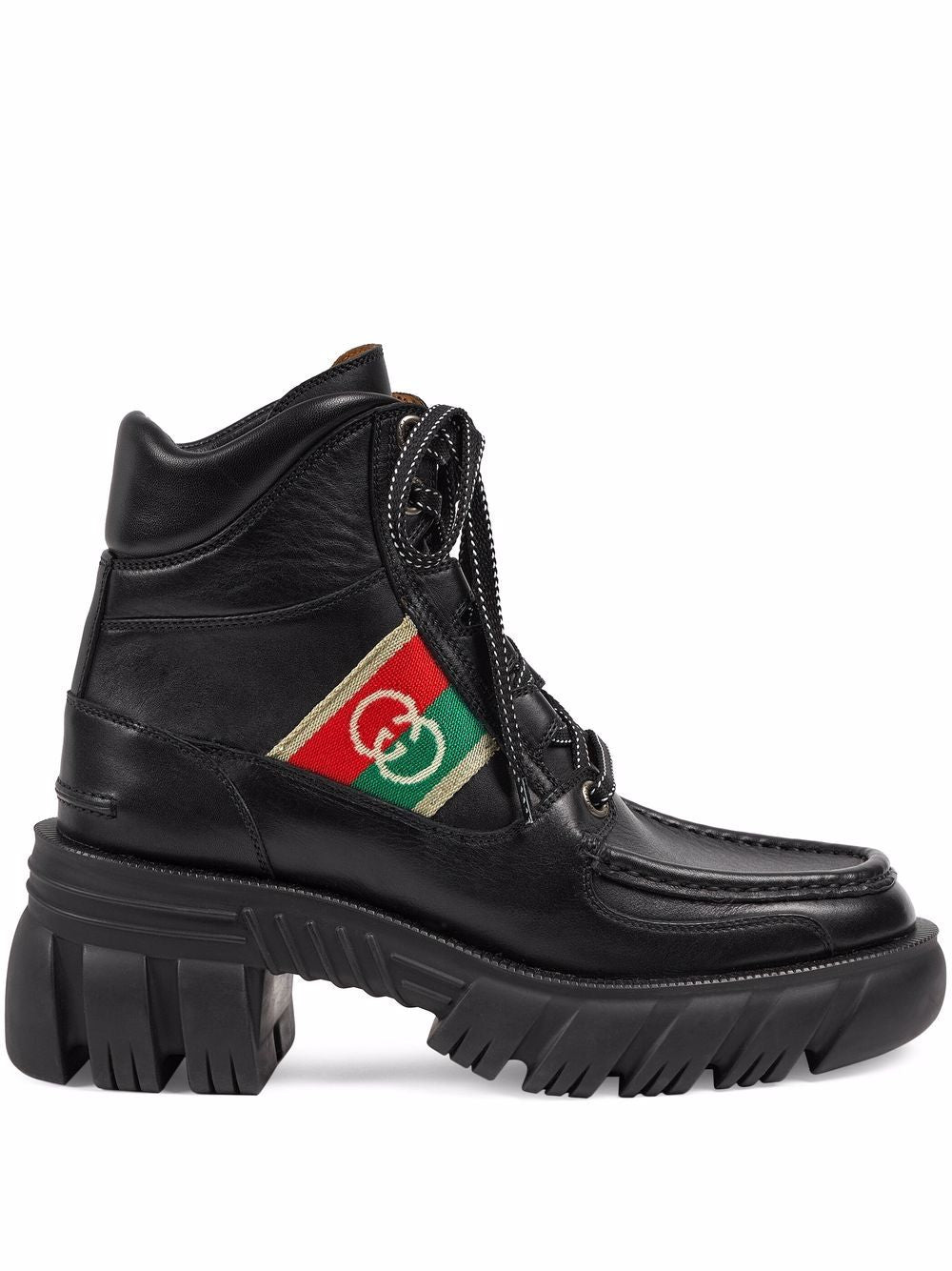 ダウンジャケット・コート Interlocking G Ankle Boots GUCCI Interlocking G panel ankle boots - Joseph