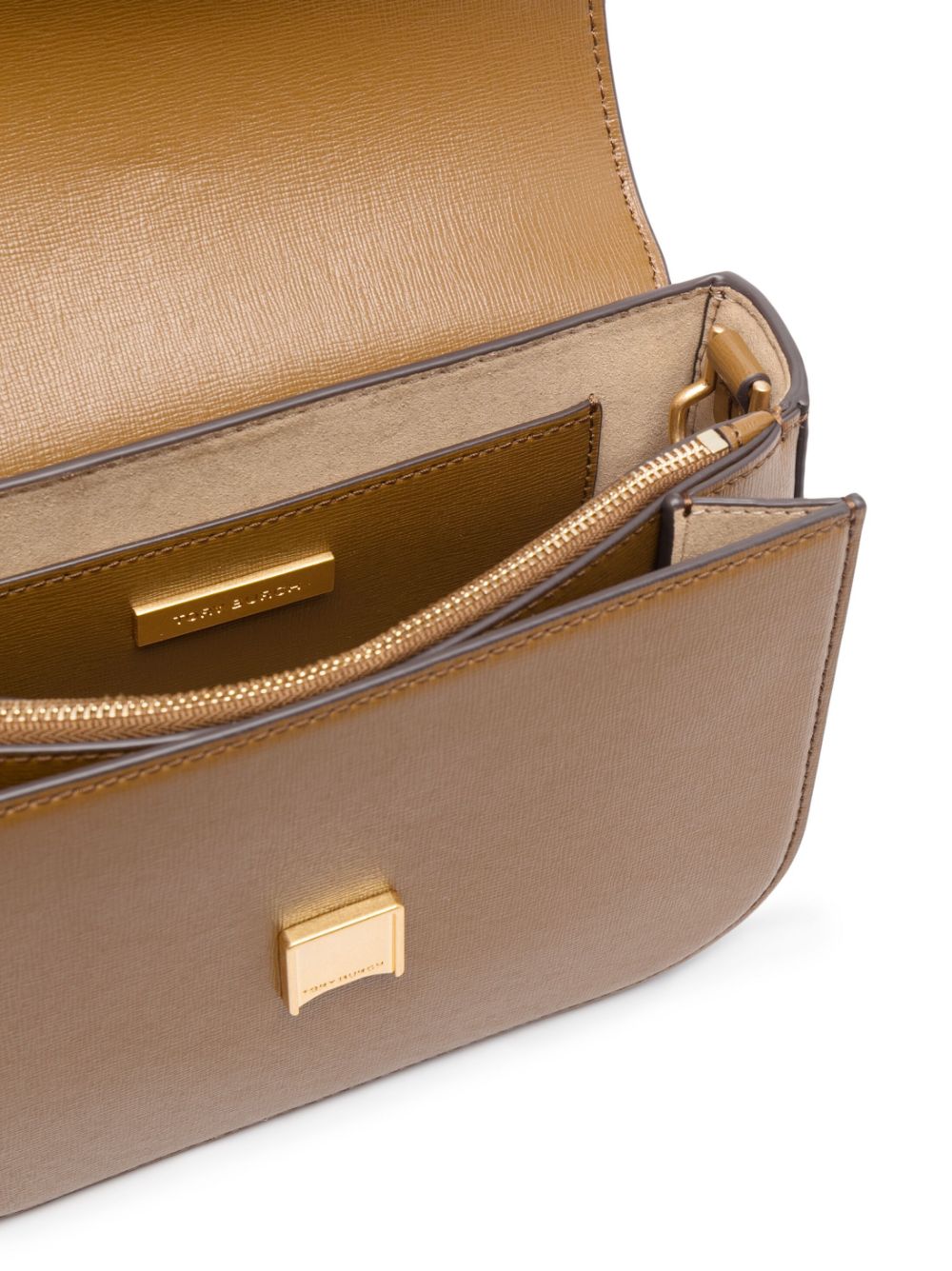 Tory Burch logo-plaque leather crossbody bag