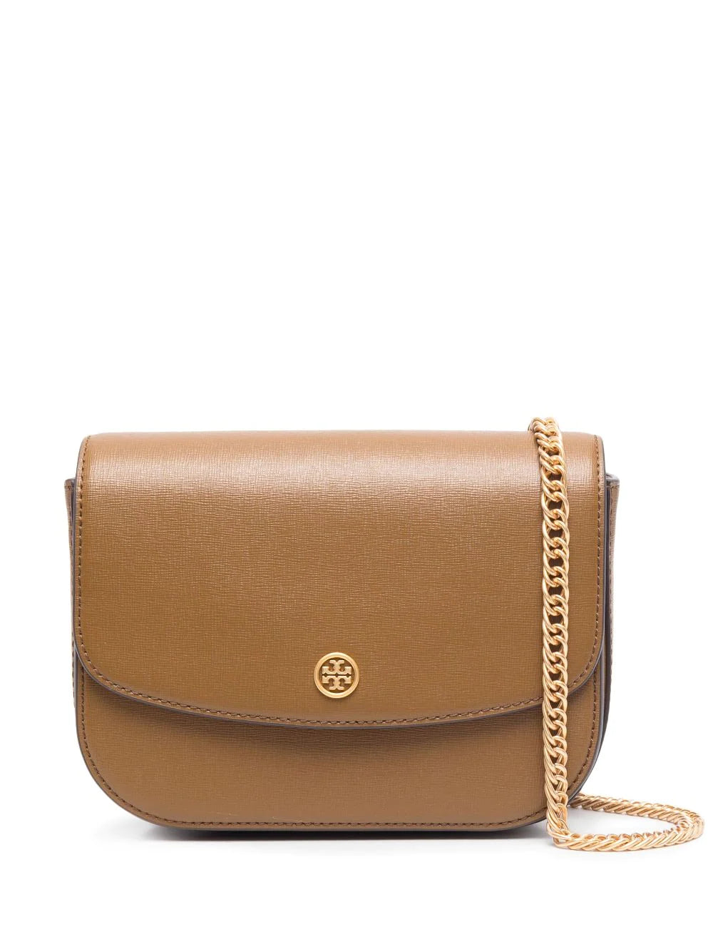 Tory Burch Logo-Plaque Leather Crossbody Bag