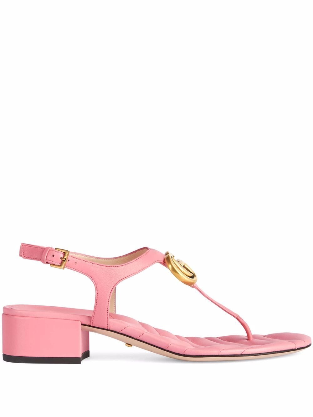 GUCCI Double G leather sandals