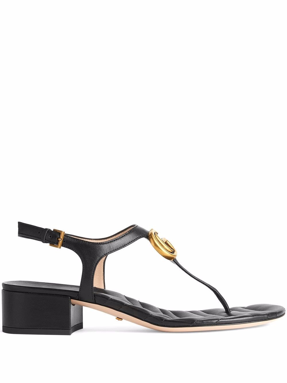 GUCCI Double G leather sandals