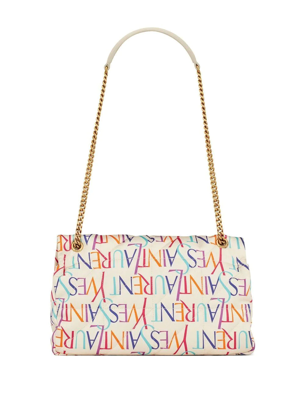 Saint Laurent logo-print leather bag