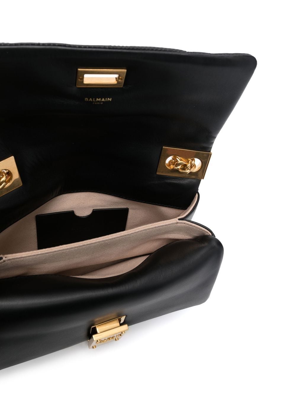 Balmain small 1945 quilted shoulder bag