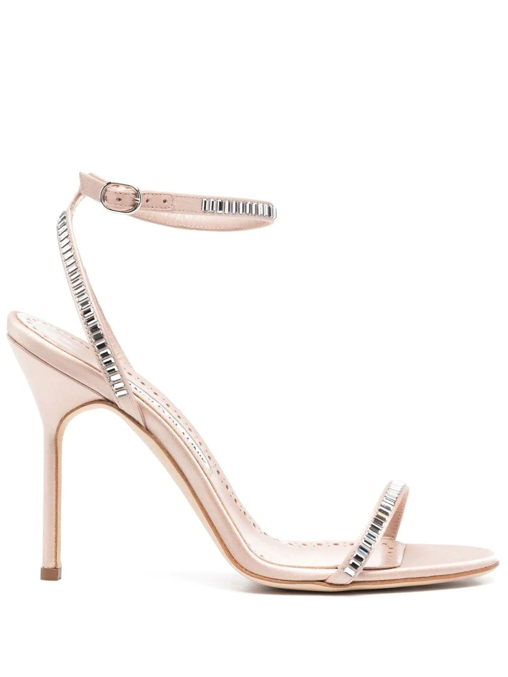 Manolo Blahnik Crinastra 105mm satin strappy sandals - Joseph