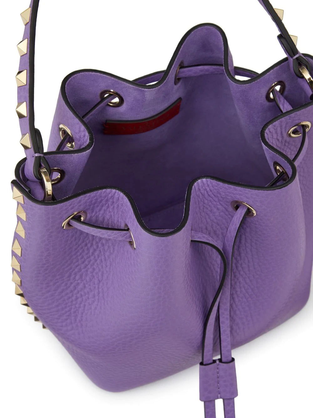 Valentino Garavani Rockstud grained texture bucket bag