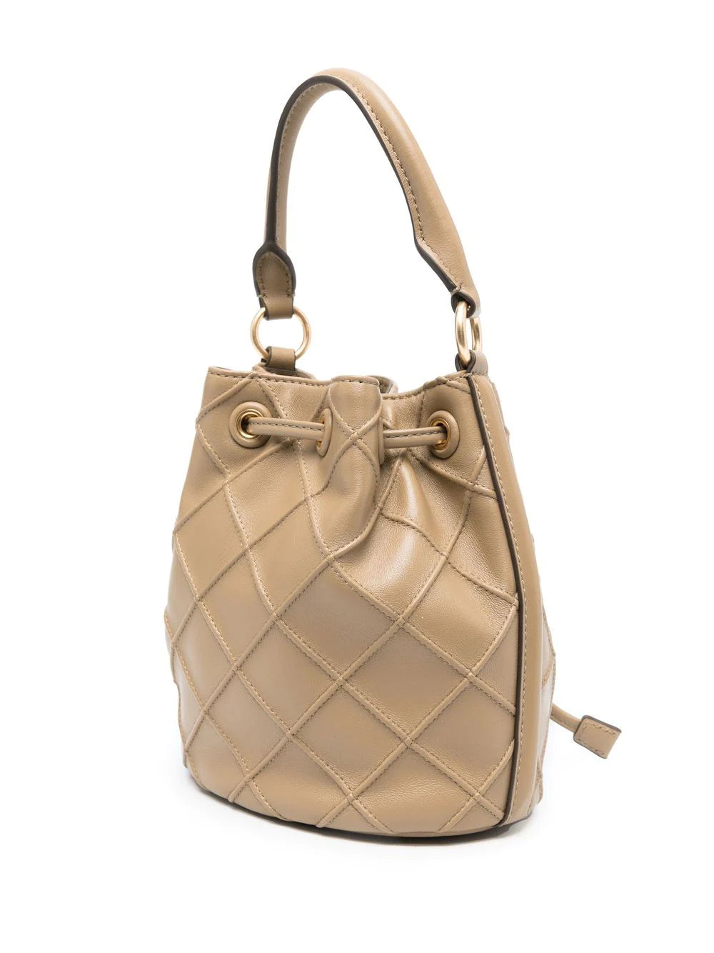 Tory Burch Quilted Leather Fleming Soft Mini Bucket Bag - FINAL