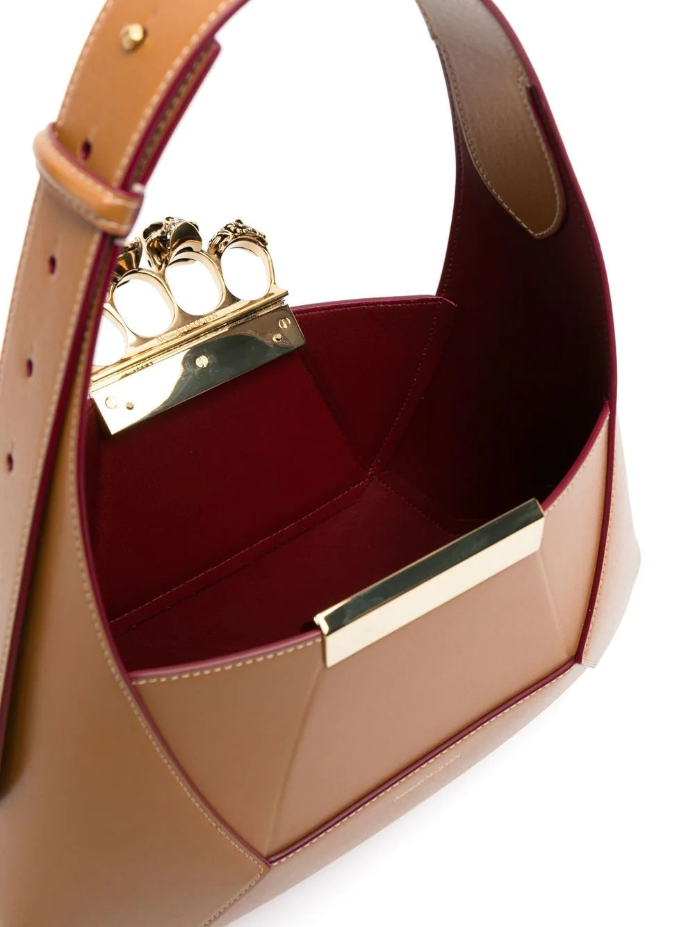 Alexander McQueen Four-Ring leather tote bag