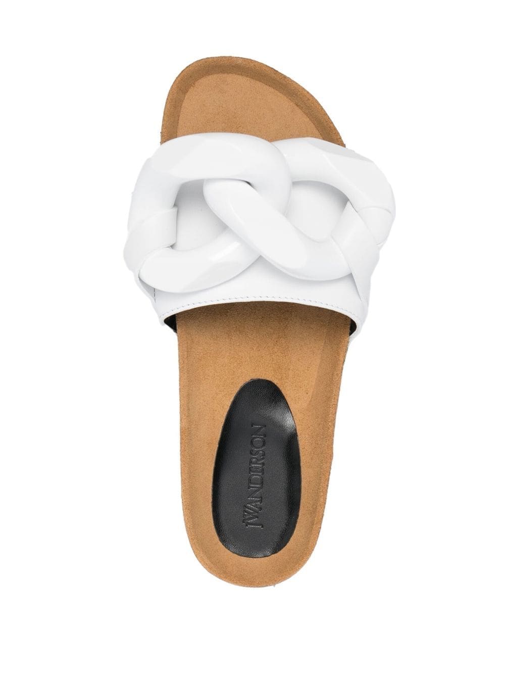 JW Anderson chain-link leather slides