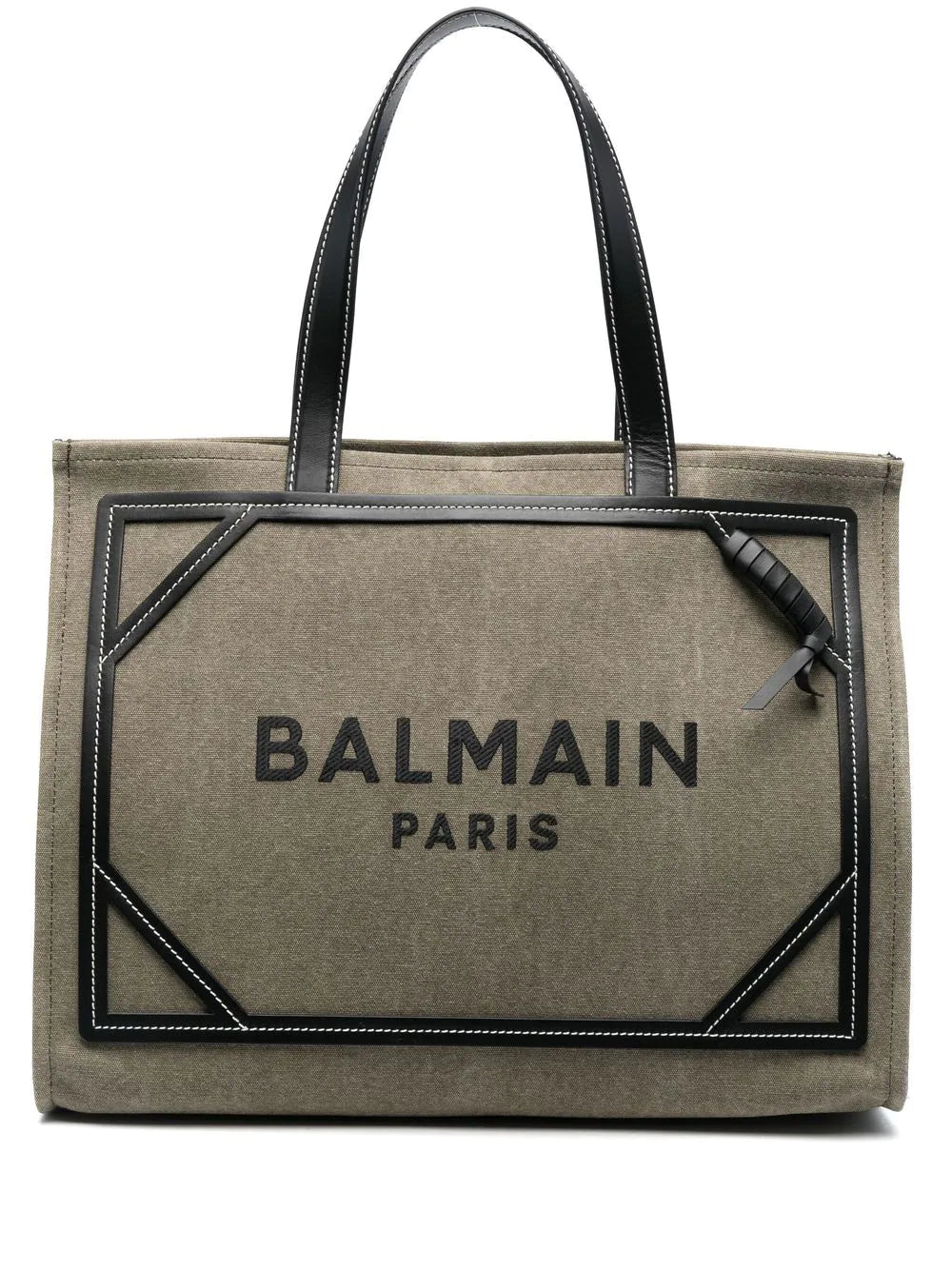 Balmain B-Army canvas tote bag