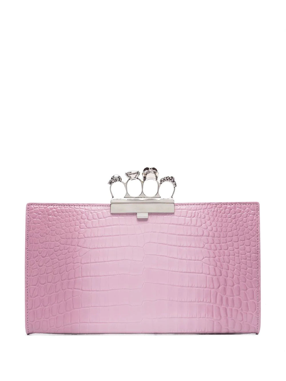 Alexander McQueen signature four-ring clutch bag