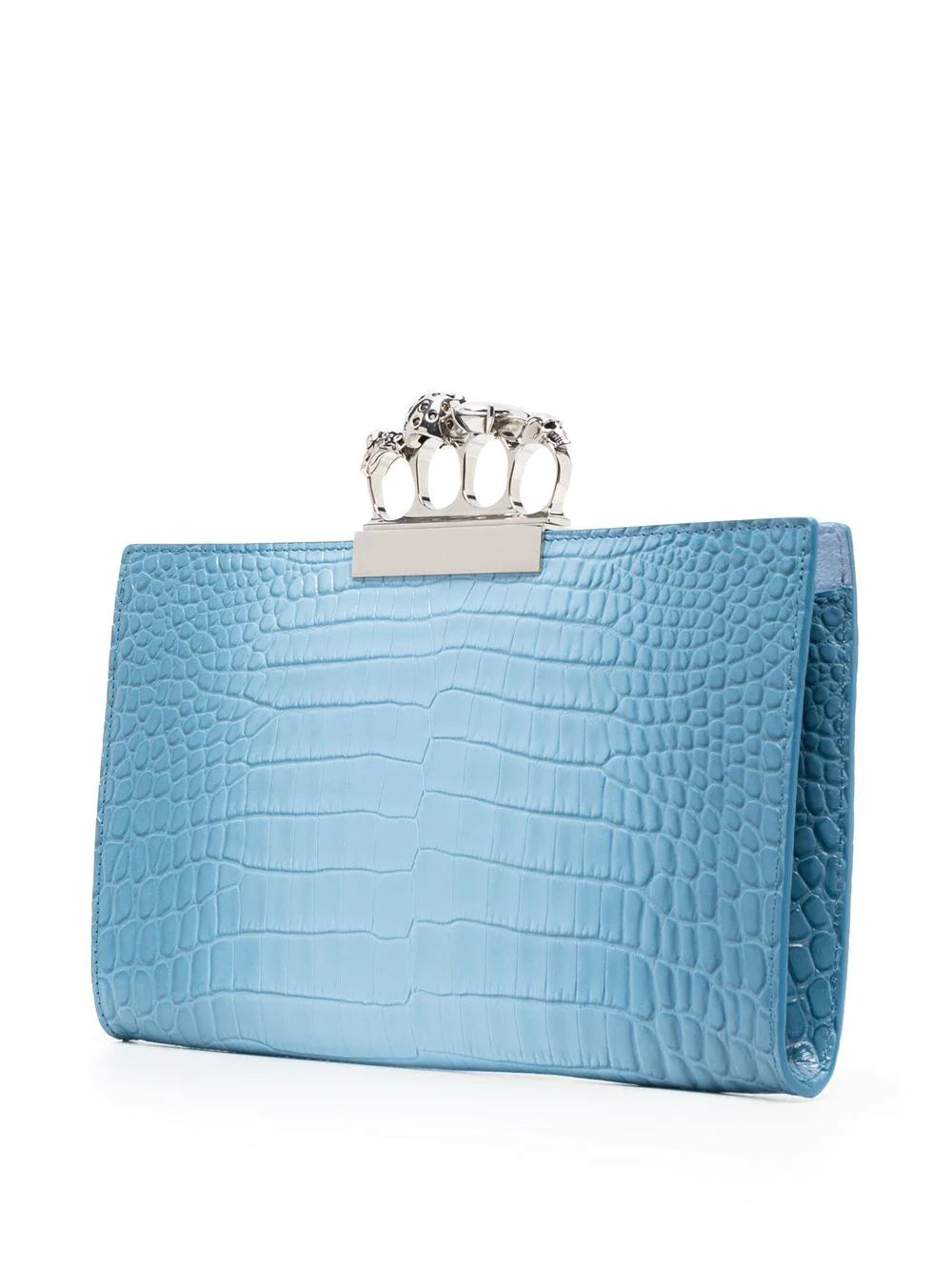 Alexander McQueen signature four-ring clutch bag