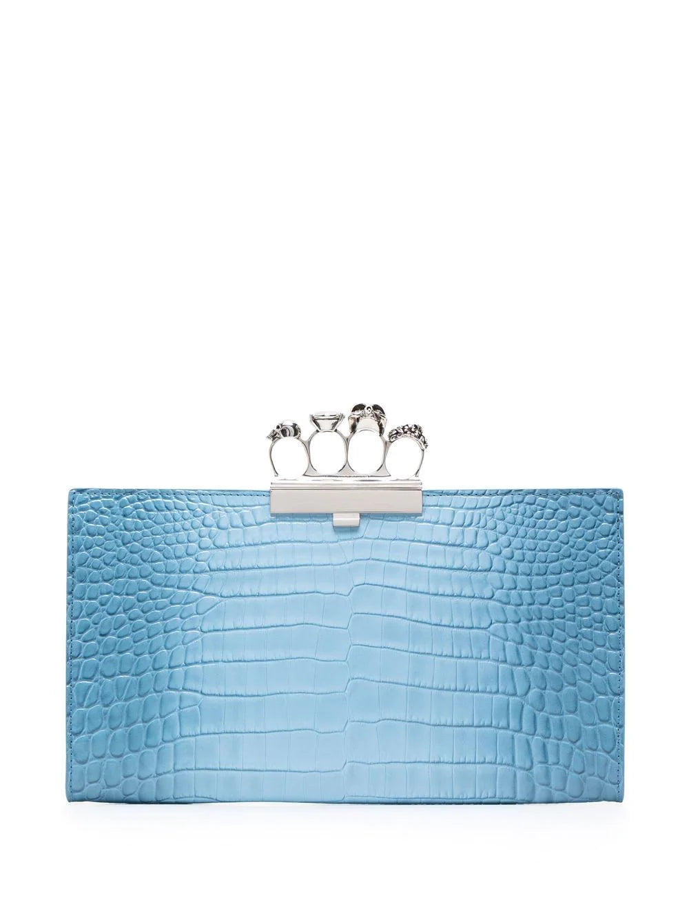 Alexander McQueen signature four-ring clutch bag