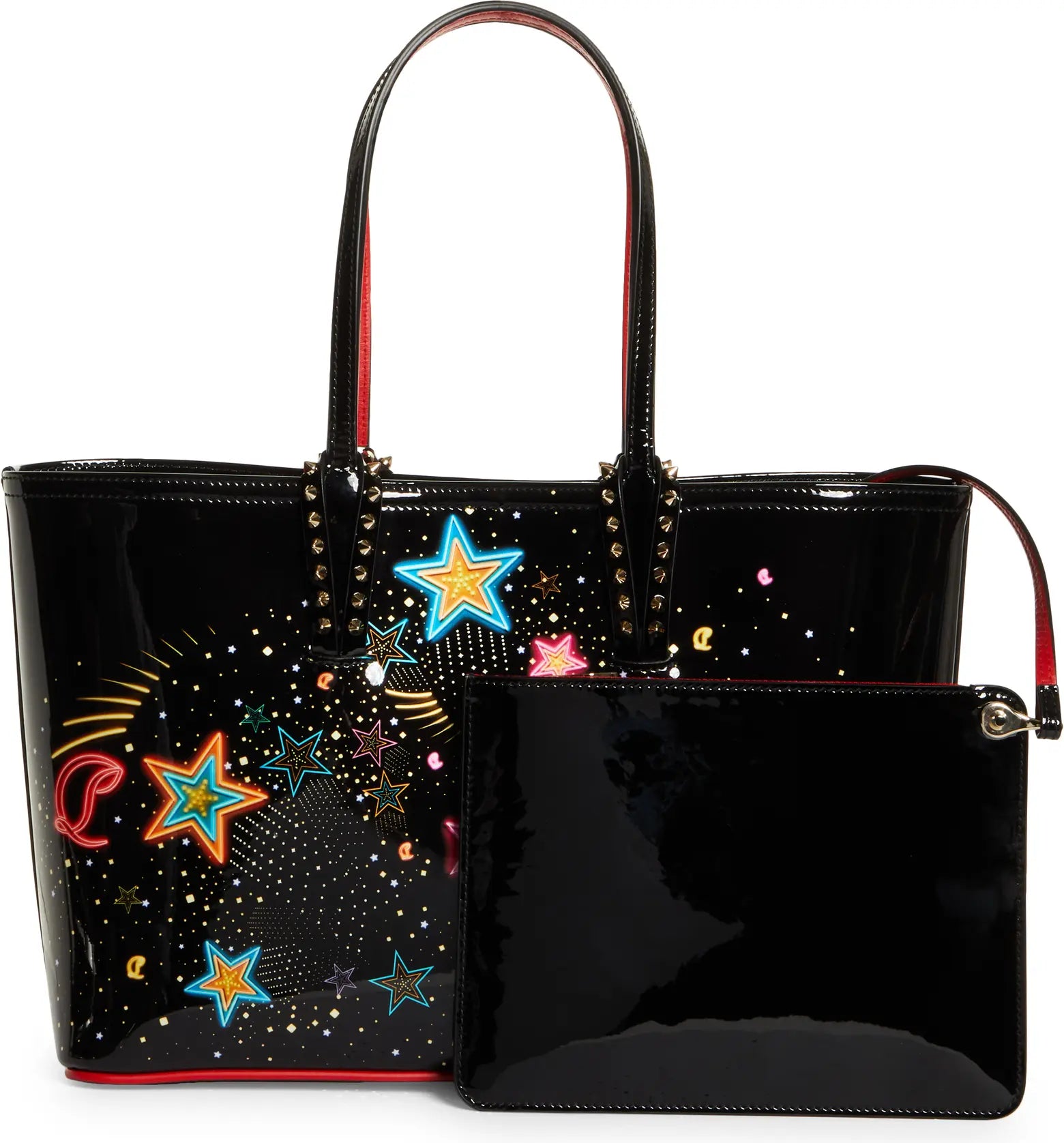 Christian Louboutin - Cabata Black Patent Leather Small Tote