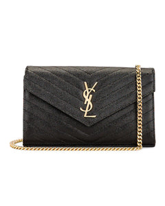 ☆関税込☆SAINT LAURENT★MONOGRAM ウォレット★BLACK★ Saint Laurent Monogram chain wallet for Women - Black in UAE