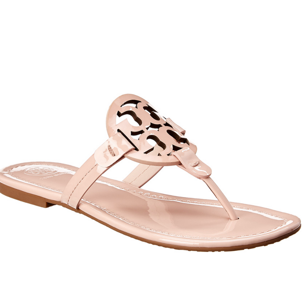 【Tory Burch】MILLER パテント サンダル／シーシェルピンク Tory Burch Enamel Miller Sandal size 6.5. M Seashell Pink | eBay