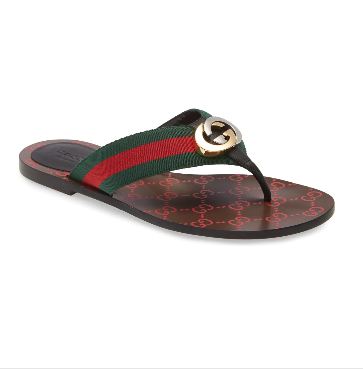 Gucci Kika GG Web Flip Flop