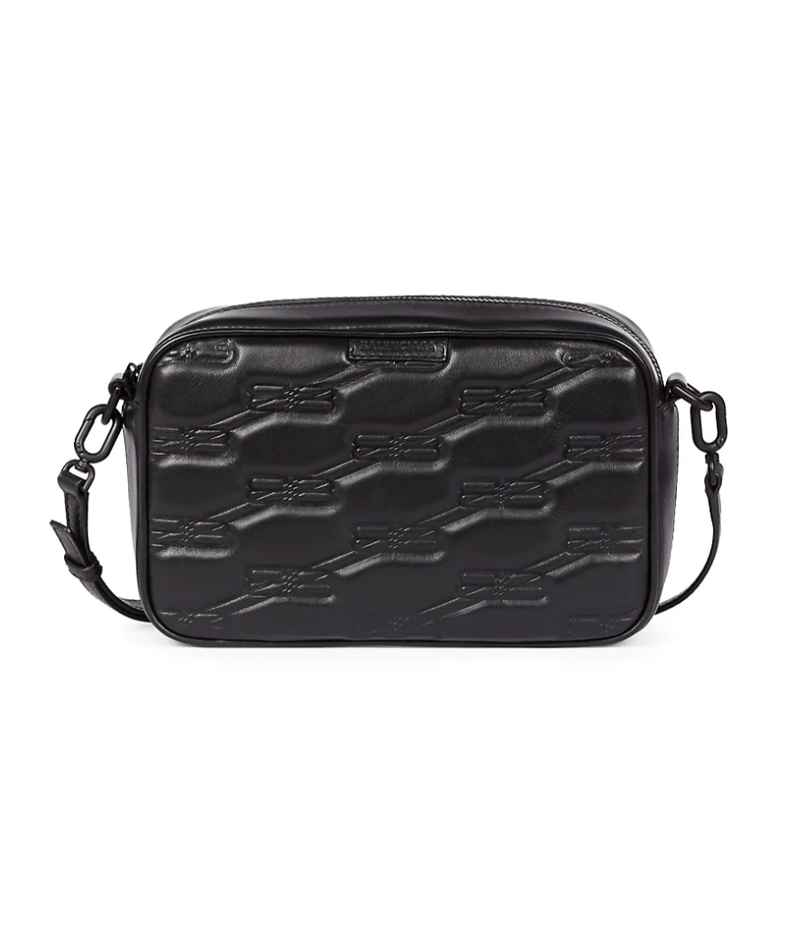 Balenciaga Everyday Camera Bag Monogram Printed Leather XS at 1stDibs