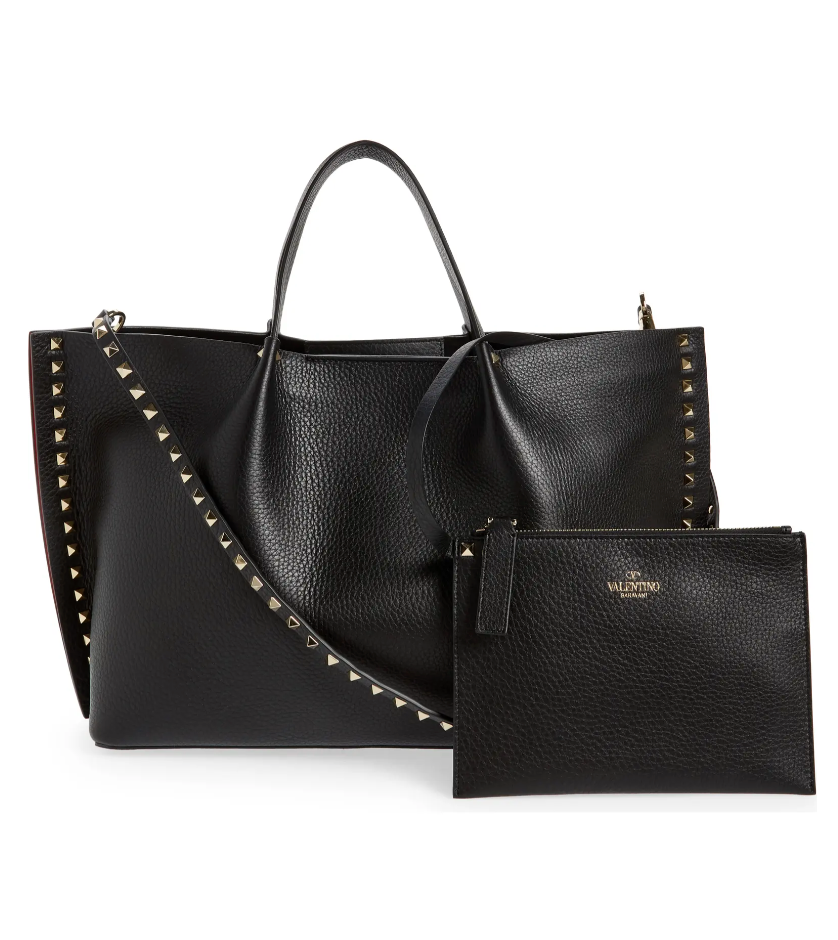 valentino tote bag black