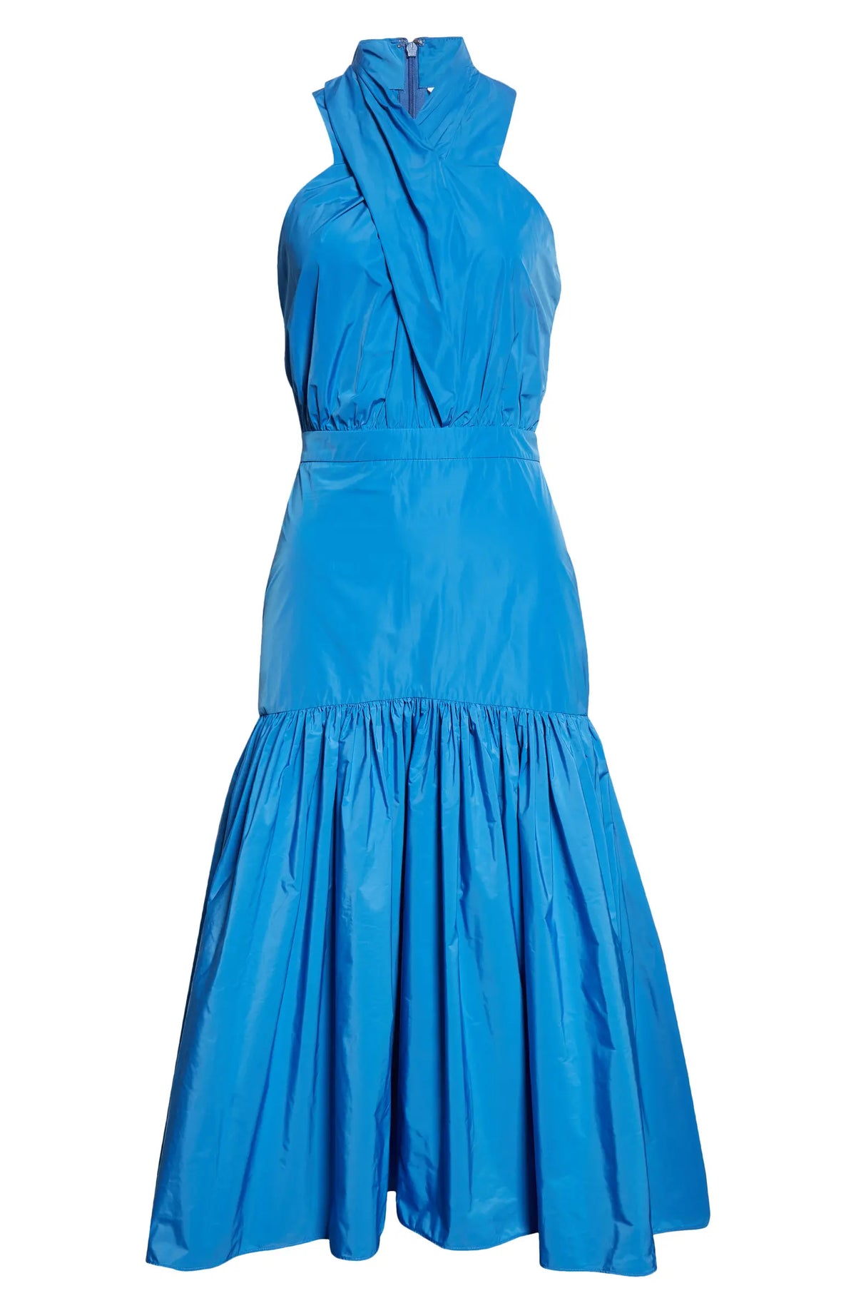 Veronica Beard Radley Crisscross High-Low Maxi Dress