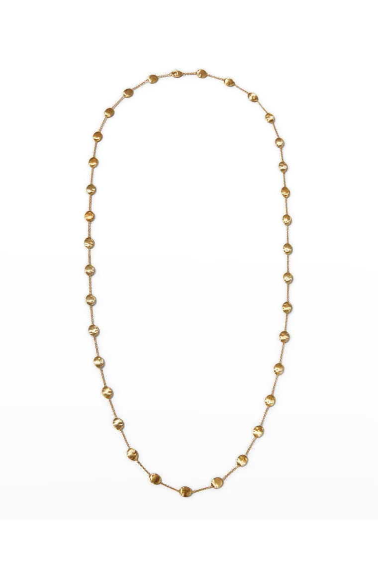 Siviglia 18k Gold Long Station Necklace